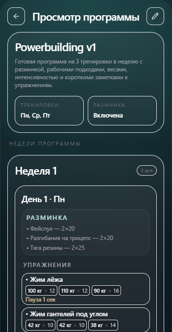 Training program overview